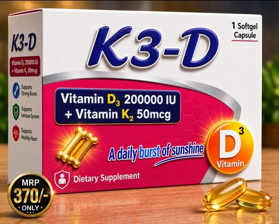 K3-D — Vitamin D3 200,000 IU + Vitamin K2 50 mcg