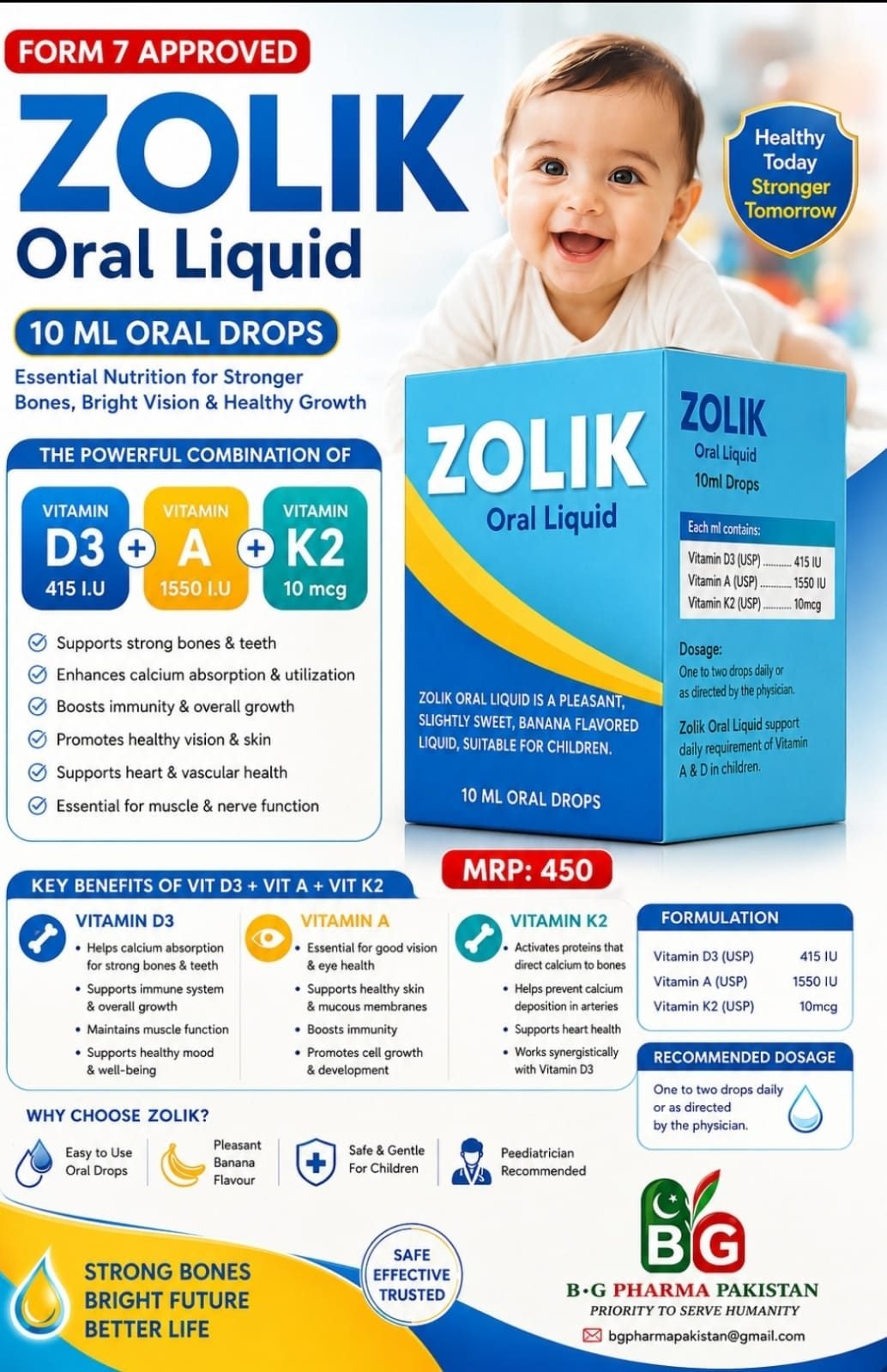 Zolik — Vitamin D3 + Vitamin A + Vitamin K2